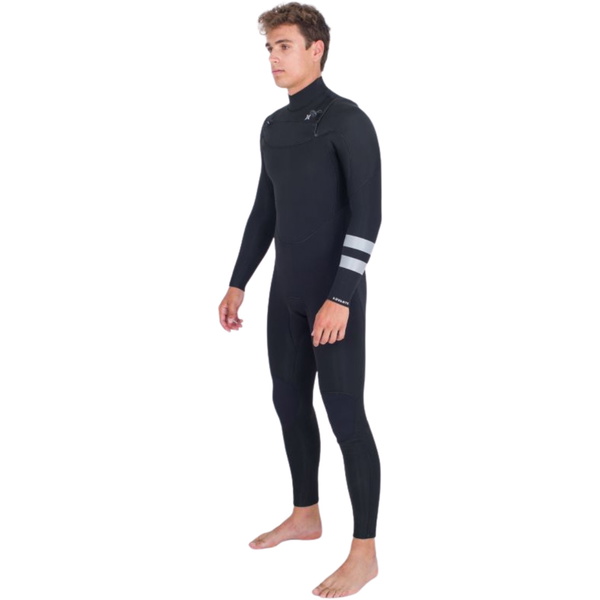 2025 Hurley Mens Advant 4/3mm Chest Zip Wetsuit MFS0013423 - Black
